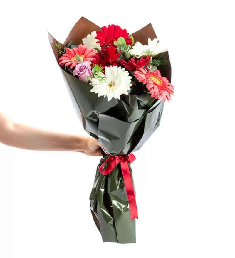 Bukette Rengarenk Gerberalar